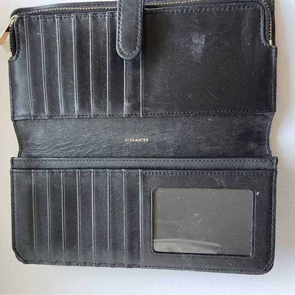 Essential Slim Wallet | Wallets | Coach | COACH® COACH Black leather skinny wallet